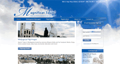 Desktop Screenshot of magnificattours.com